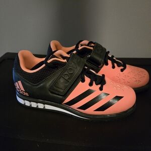 Adidas PowerLift Black and Pink Shoes